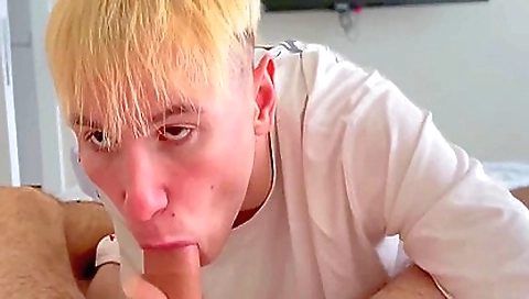 Beautiful blonde fucked and cum